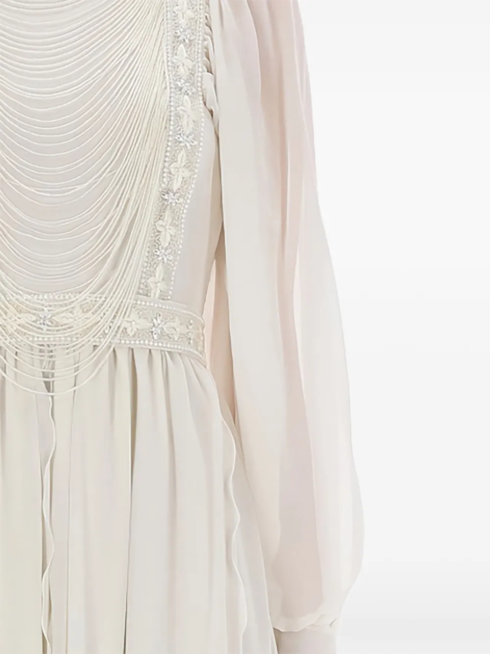 Valentino Garavani beaded maxi dress - Wit