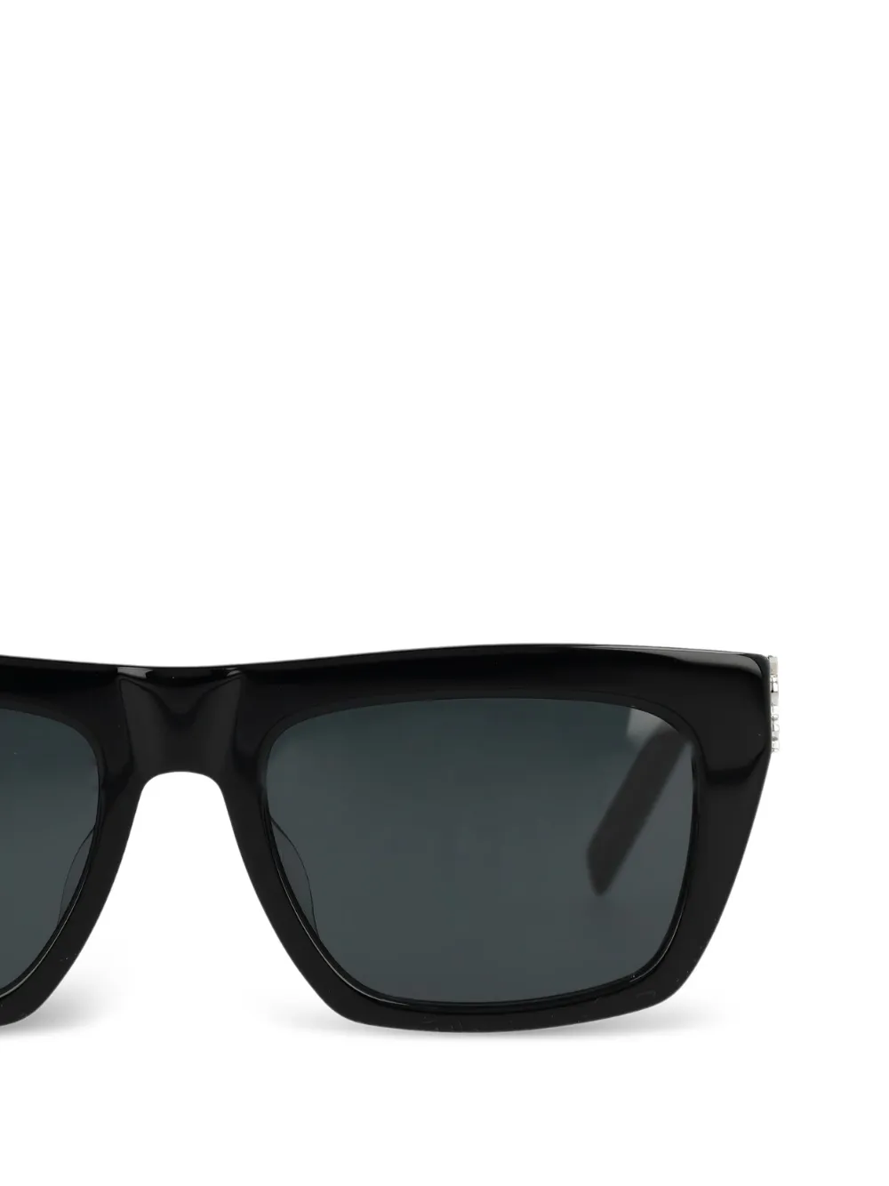 Saint Laurent Eyewear Zonnebril met vierkant montuur Zwart
