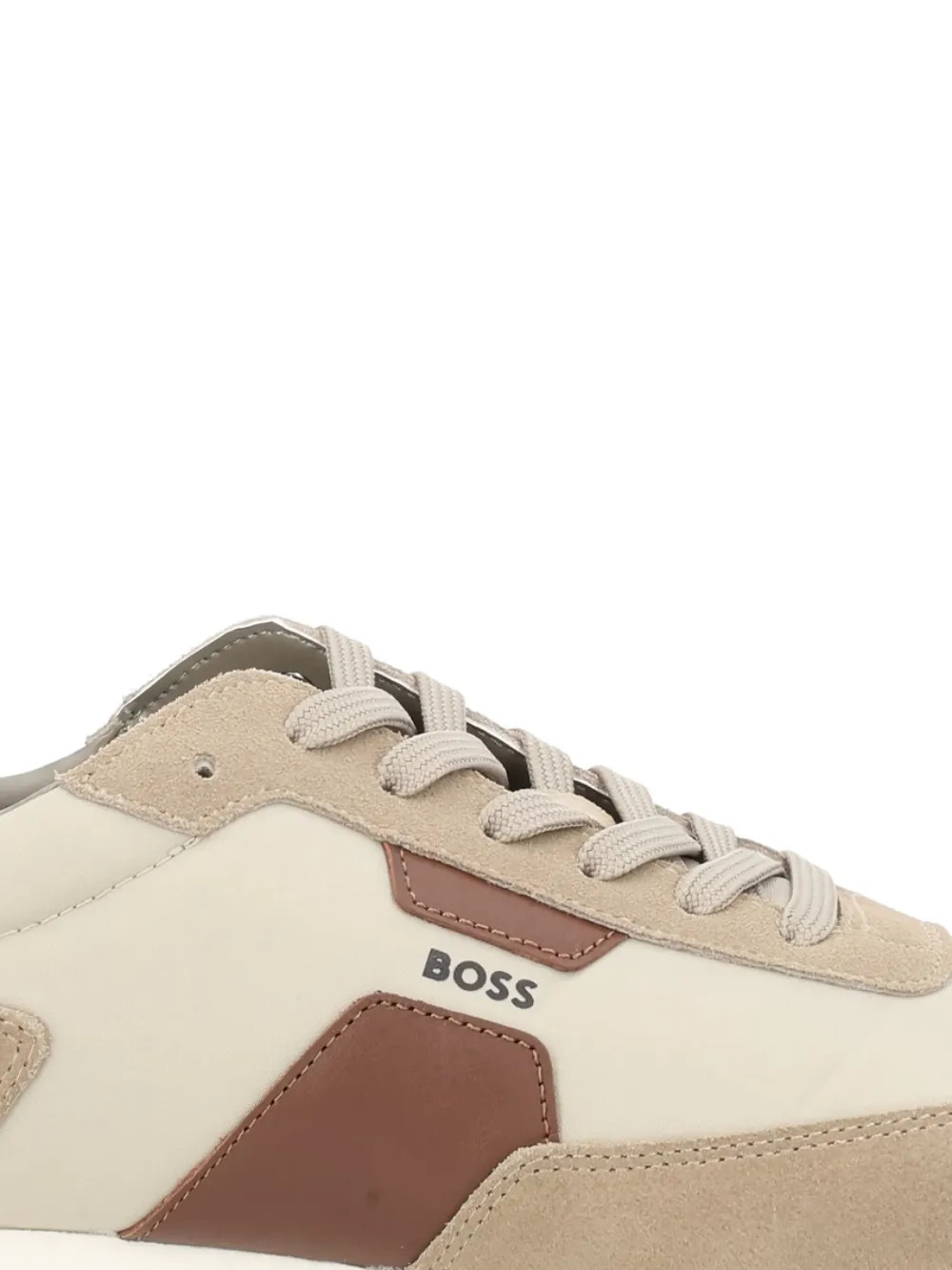 BOSS Parkour Runn low-top sneakers met vlakken Beige
