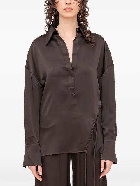 Andrea Ya'aqov V-neck open-back blouse