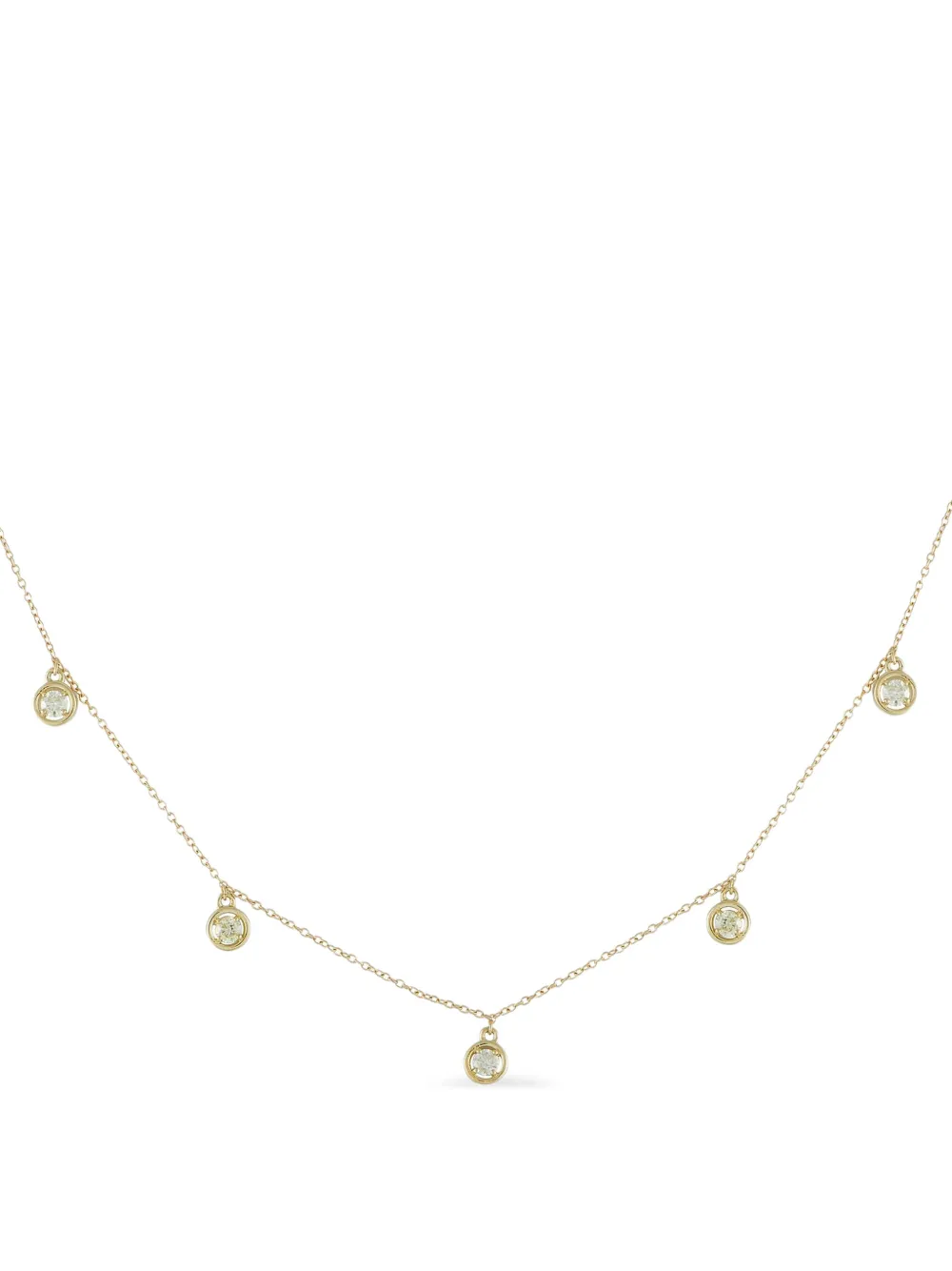 LB Exclusive 14K yellow gold diamond embellished necklace - Oro