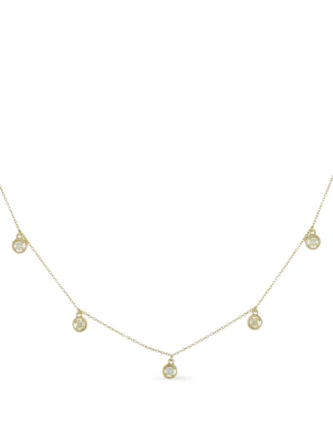 LB Exclusive 14K yellow gold diamond embellished necklace