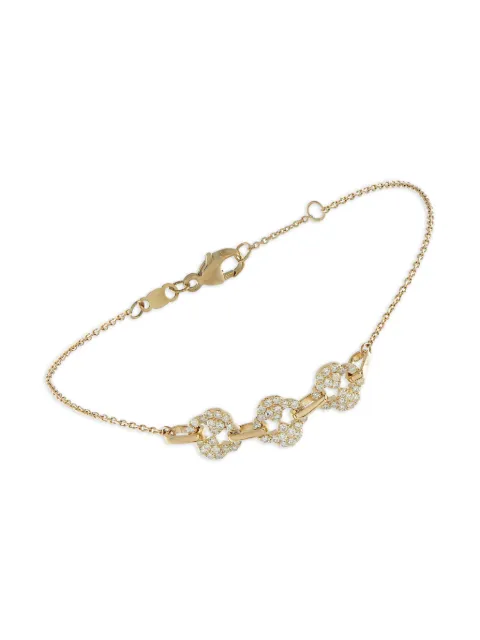LB Exclusive pulsera en oro amarillo de 14kt con diamantes