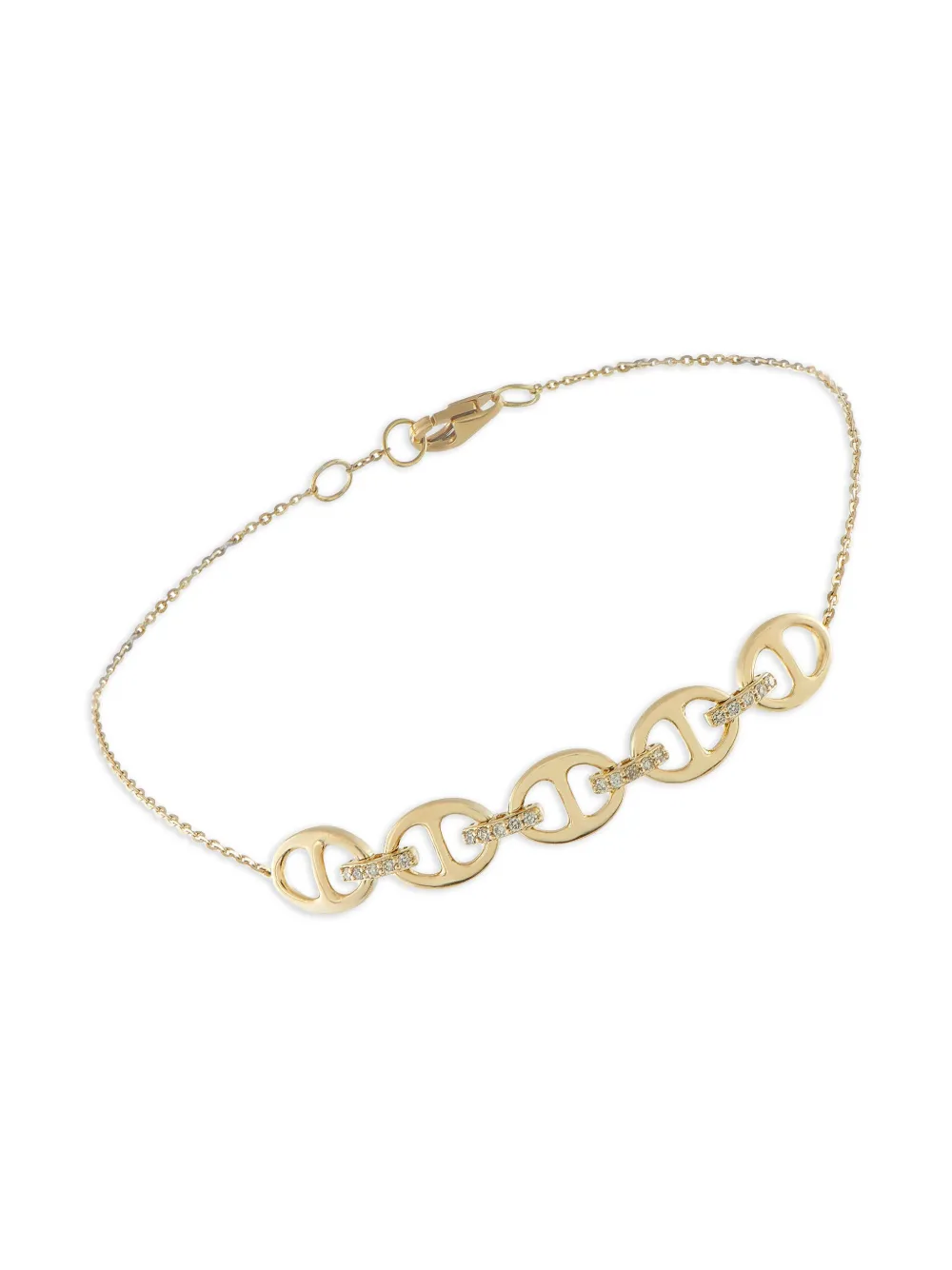 LB Exclusive 14K yellow gold diamond bracelet