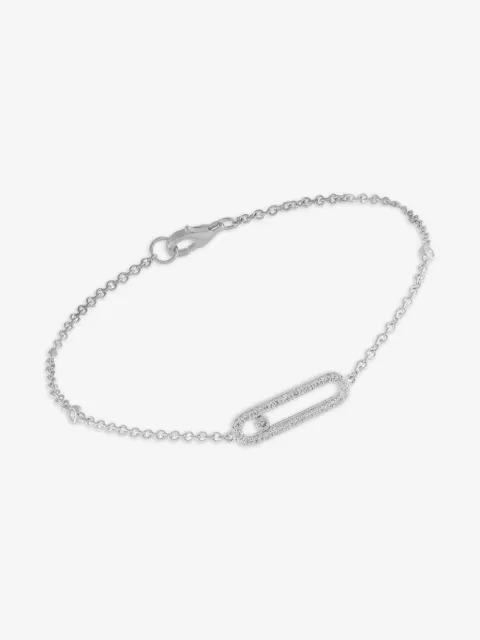 LB Exclusive 14K white gold diamond bracelet