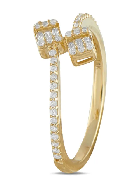 LB Exclusive 14K yellow gold diamond ring