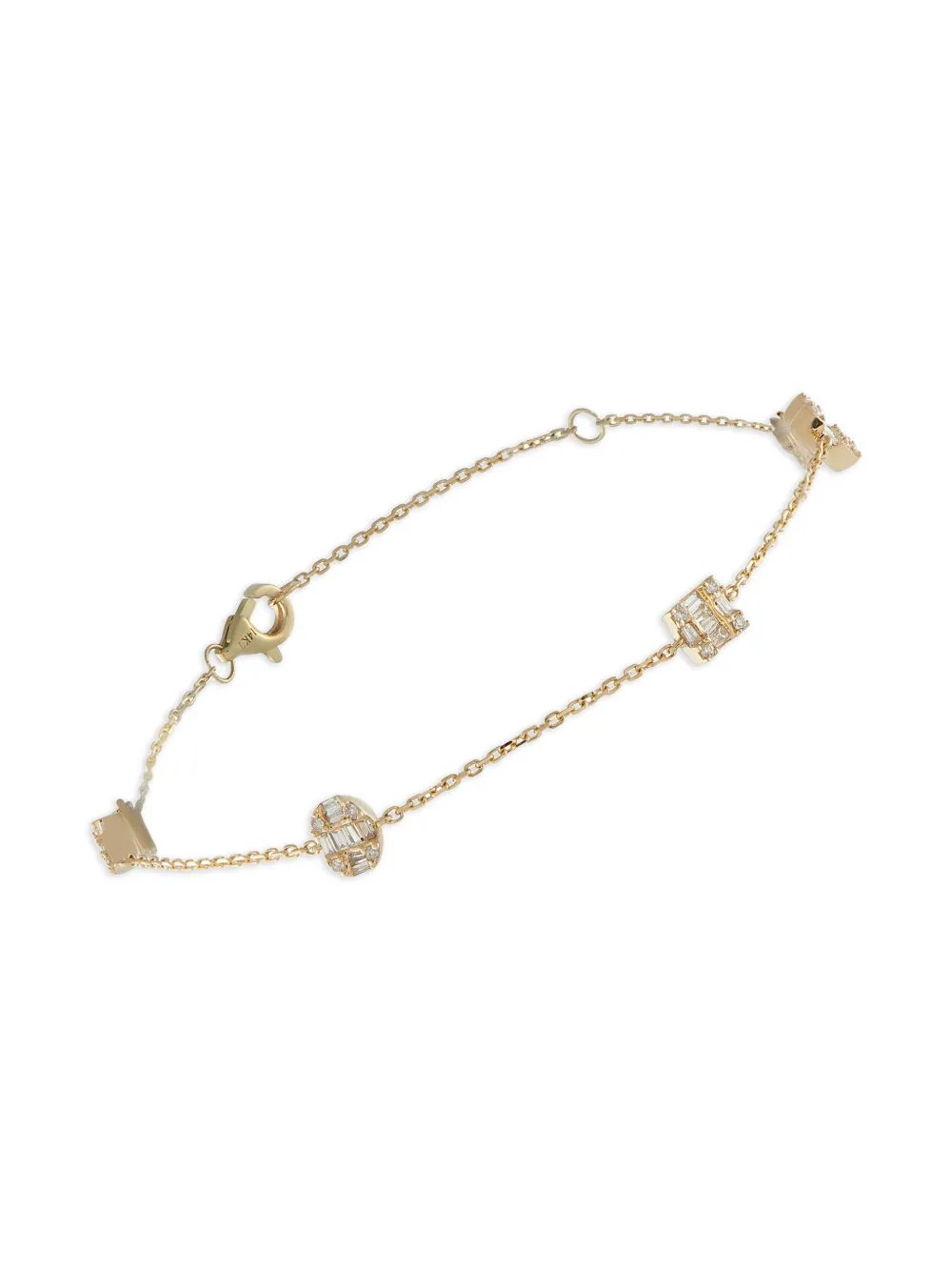 LB Exclusive 14K yellow gold diamond bracelet