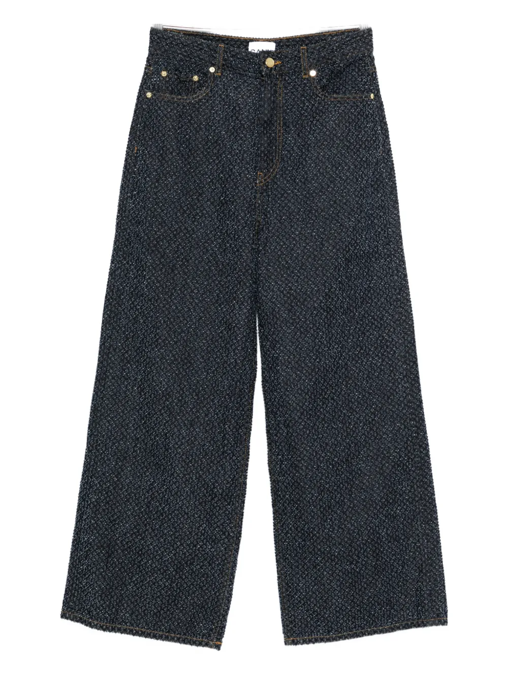 GANNI textured jeans - Blu
