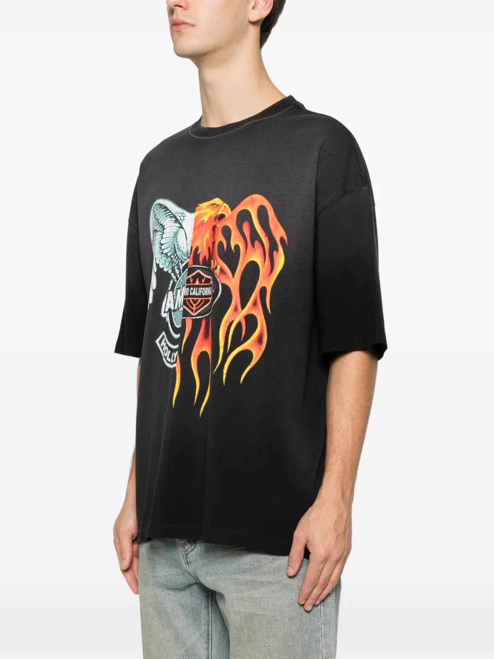 AMIRI T-shirt met grafische print Zwart