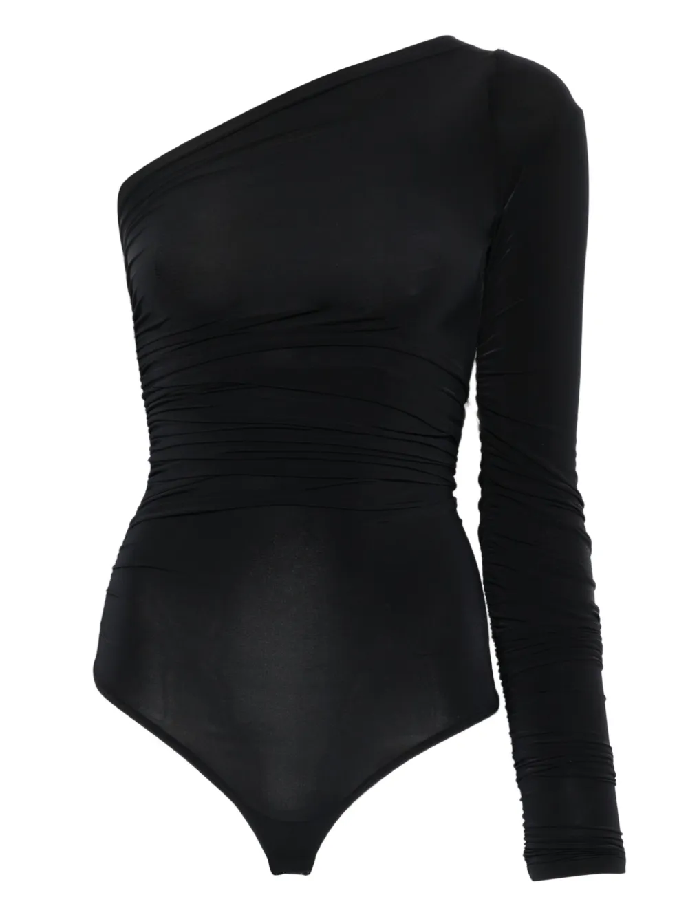 Wolford one-shoulder long-sleeve body - Schwarz