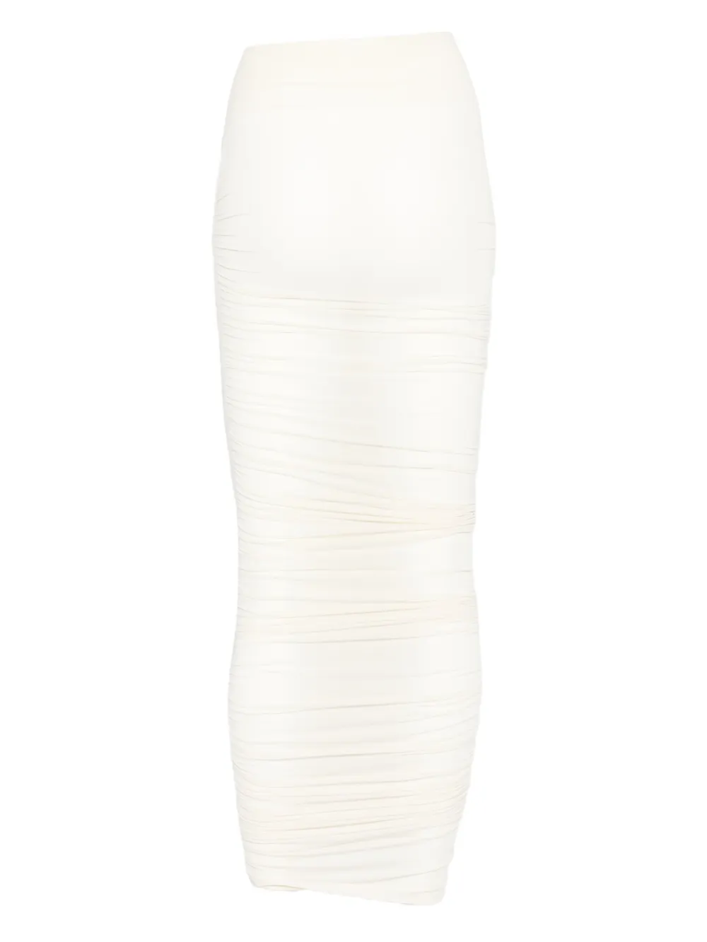 Wolford ruched midi skirt - Wit