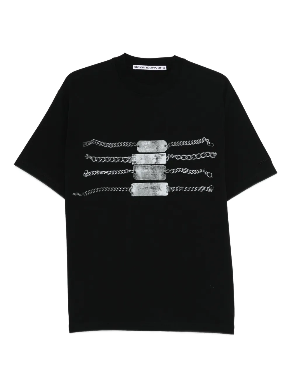 Alexander Wang chain-print T-shirt | negro | Image 1