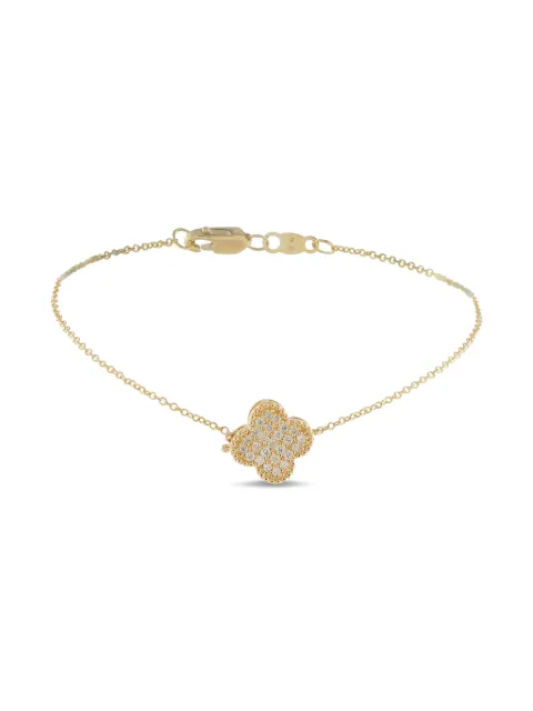 LB Exclusive pulsera Clover en oro amarillo de 18kt con diamante