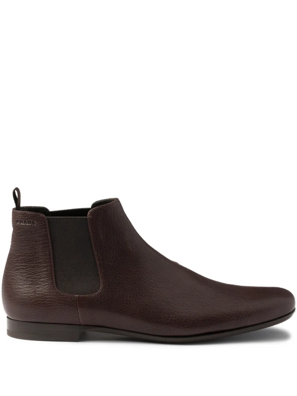 Prada round-toe leather Chelsea boots | Brown | Image 1