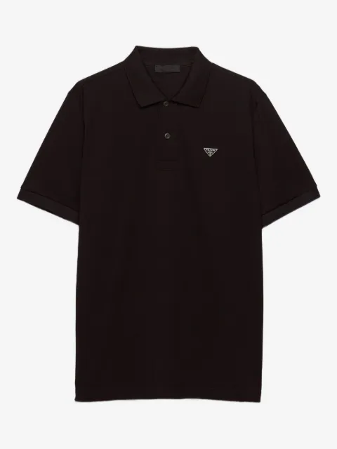 Prada triangle logo polo shirt