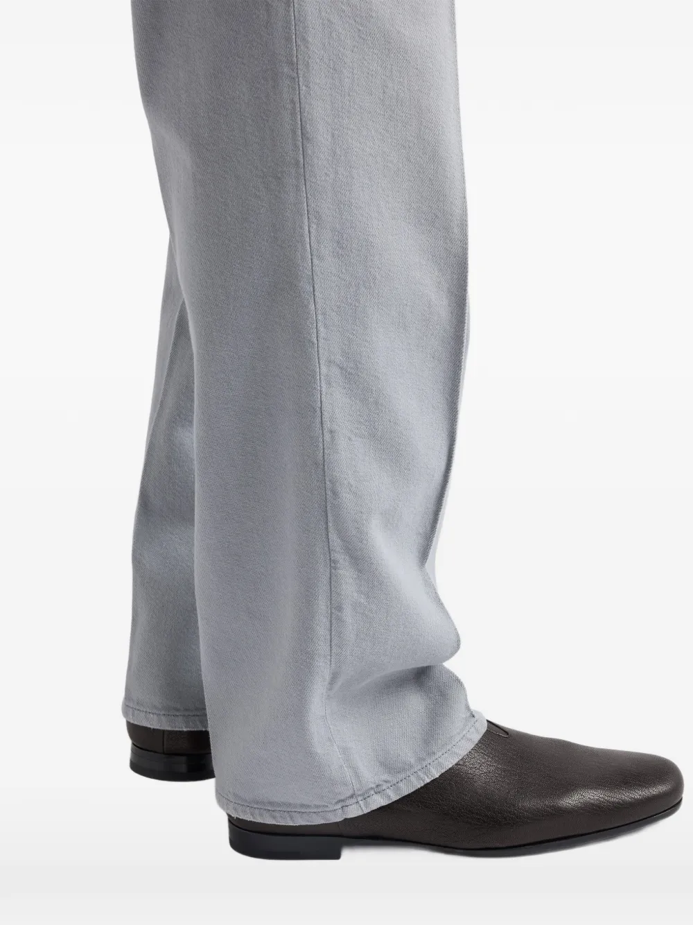 Prada round-toe leather Chelsea boots Zwart