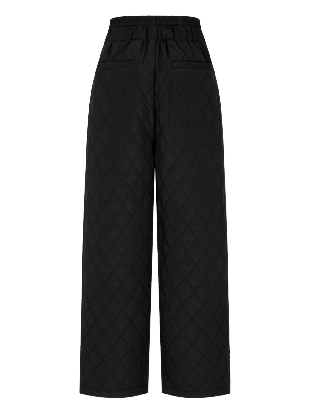 STUDIO TOMBOY diamond-quilted trousers - Zwart