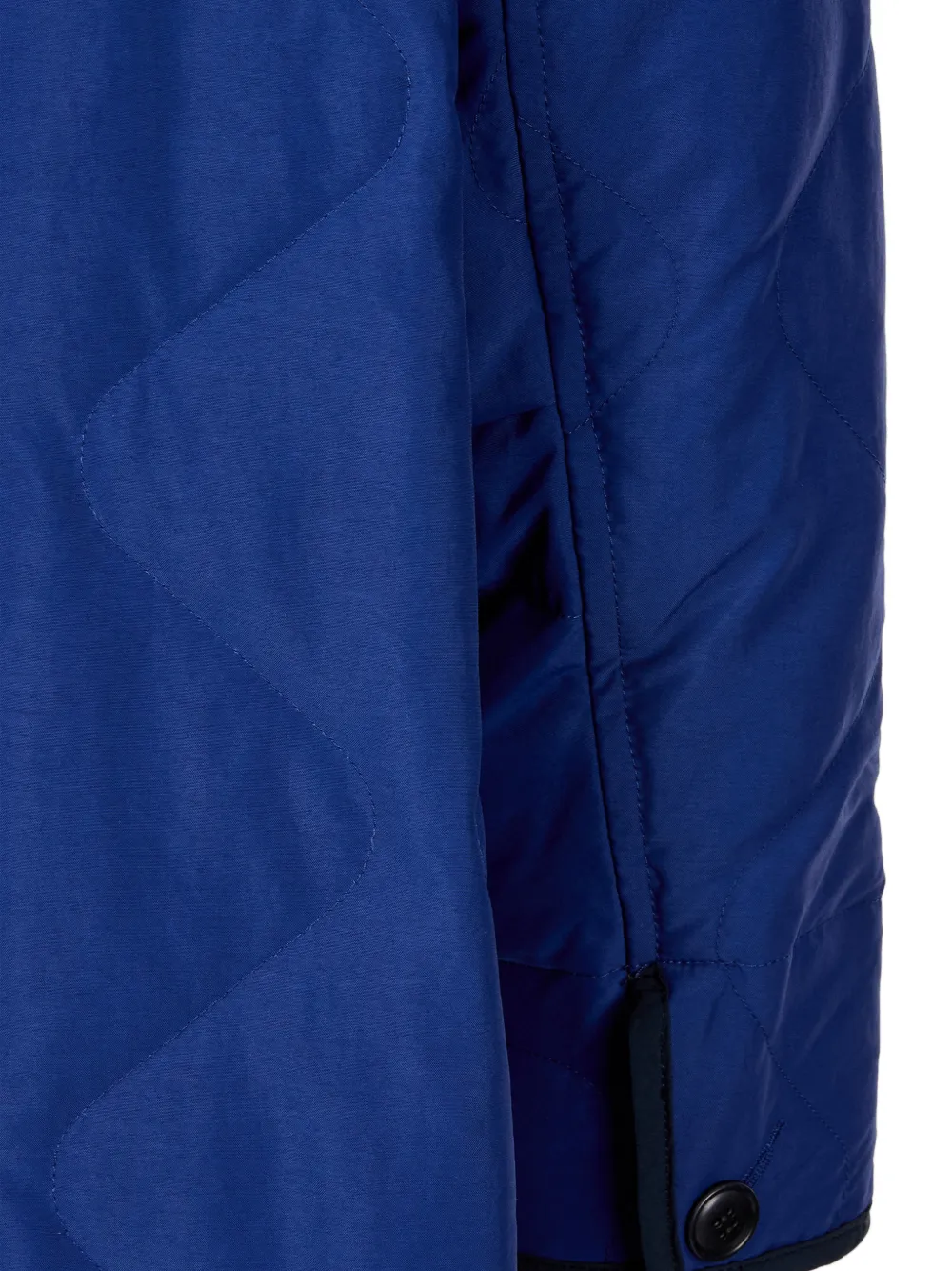 TOMBOY Gewatteerde jas met ribfluwelen kraag Blauw