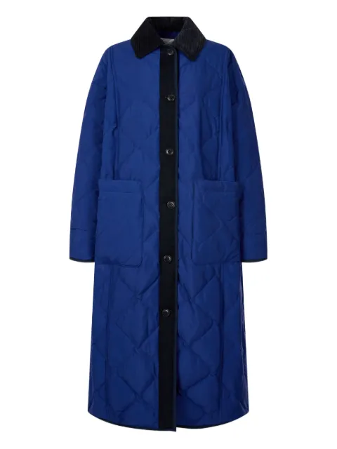 STUDIO TOMBOY corduroy-collar quilted coat