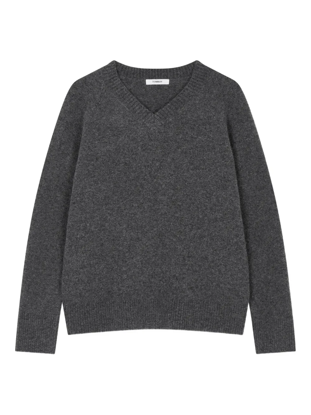 Studio Tomboy V-neck Sweater In Gray