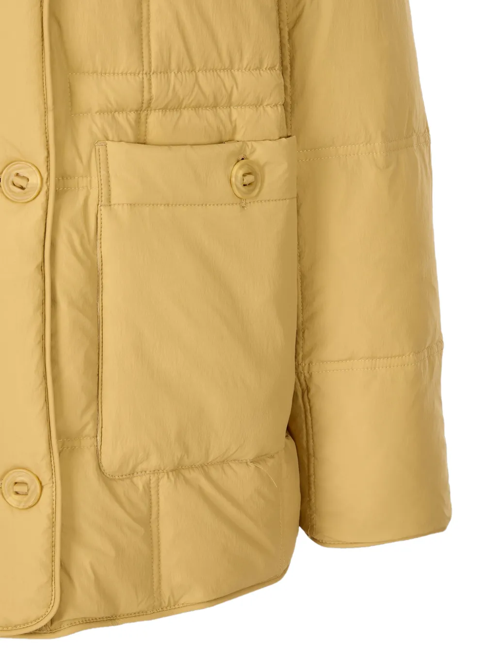 TOMBOY Donsjack met capuchon en afwerking Geel
