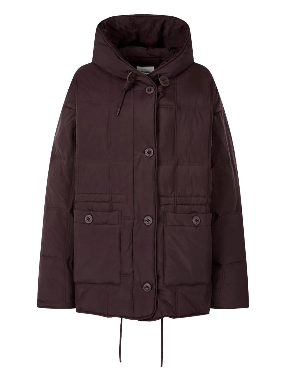 STUDIO TOMBOY piping-detail puffer jacket - Red