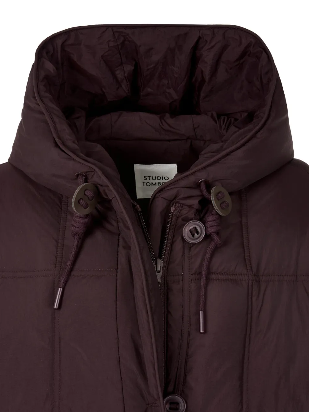 TOMBOY Donsjack met afwerking Rood