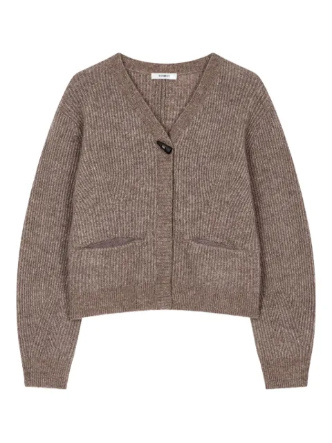 TOMBOY — toggle V-neck cardigan