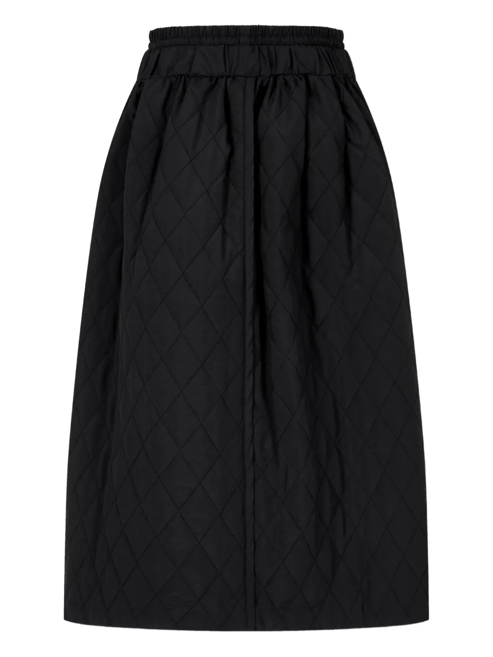 STUDIO TOMBOY diamond-quilted skirt - Zwart