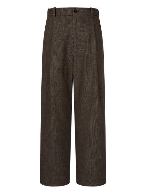 STUDIO TOMBOY houndstooth pattern pleated trousers