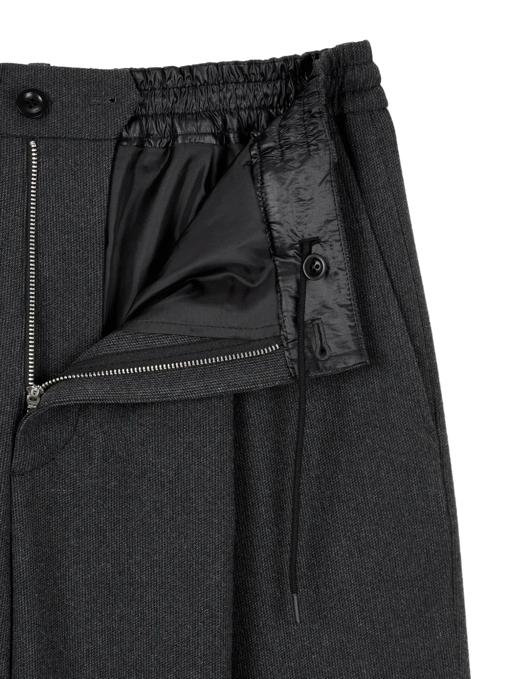 Houndstooth Pattern Pleated Trousers