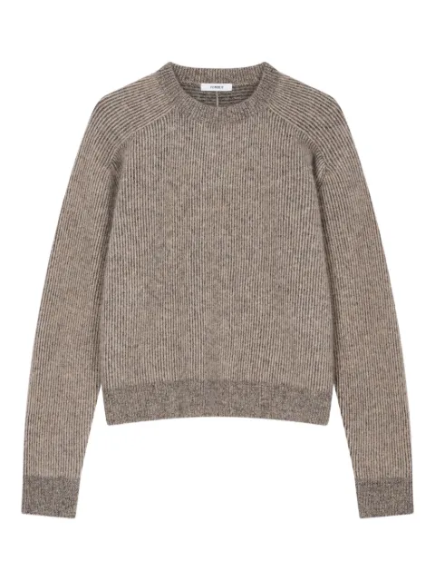 STUDIO TOMBOY round neck striped knit sweater