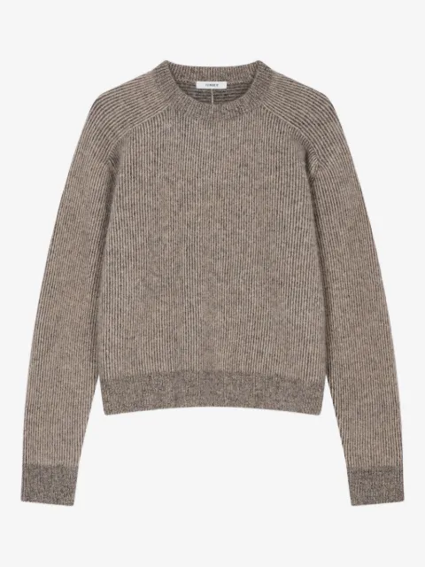 TOMBOY round neck striped knit sweater
