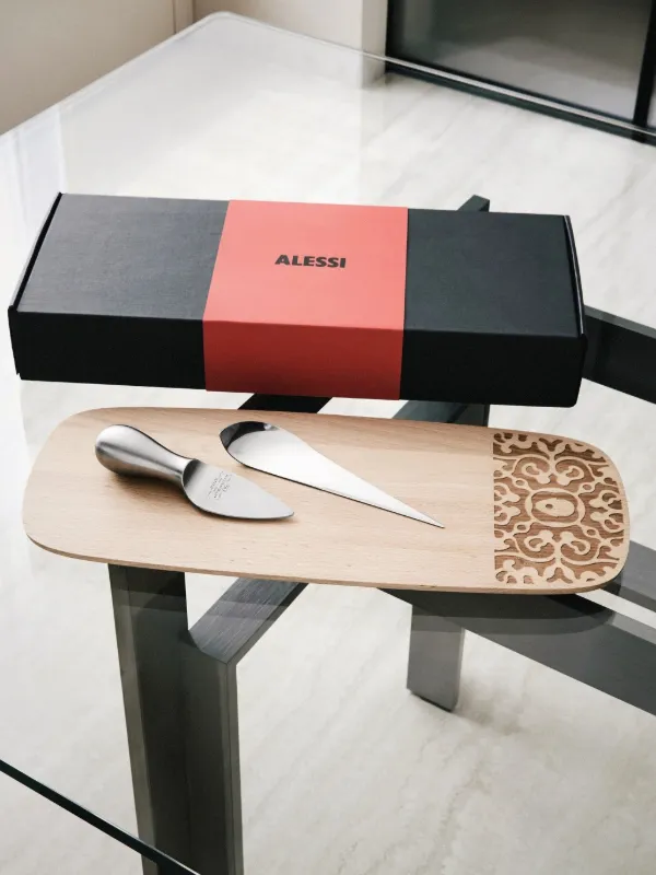 Alessi Alessi ＆ Cheese サービング 3点セット | シルバートーン