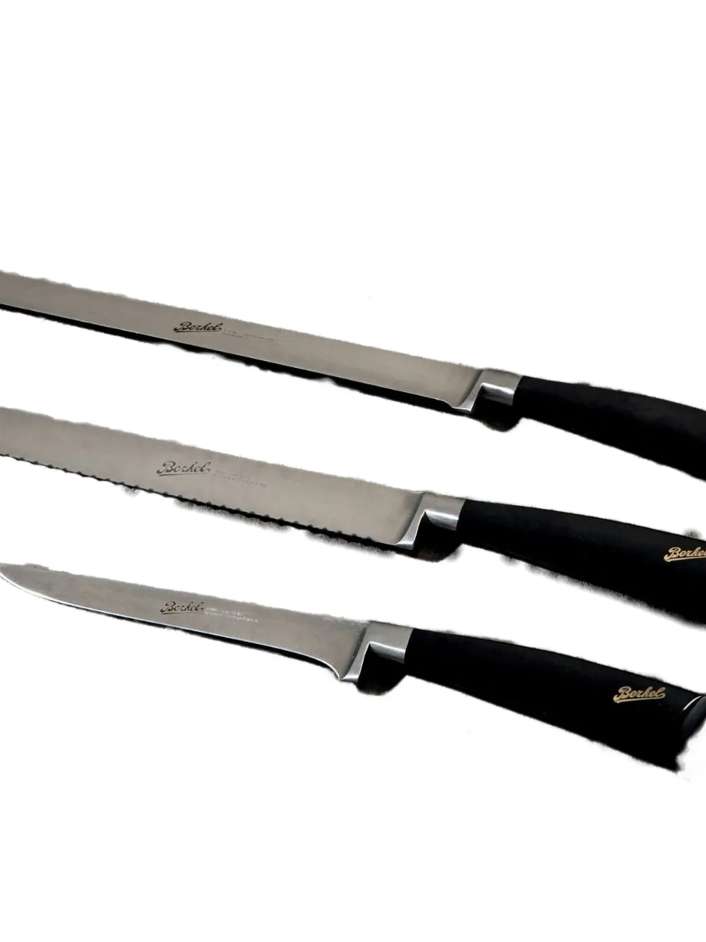 Berkel Stainless-steel Knives (set Of Three) In Black