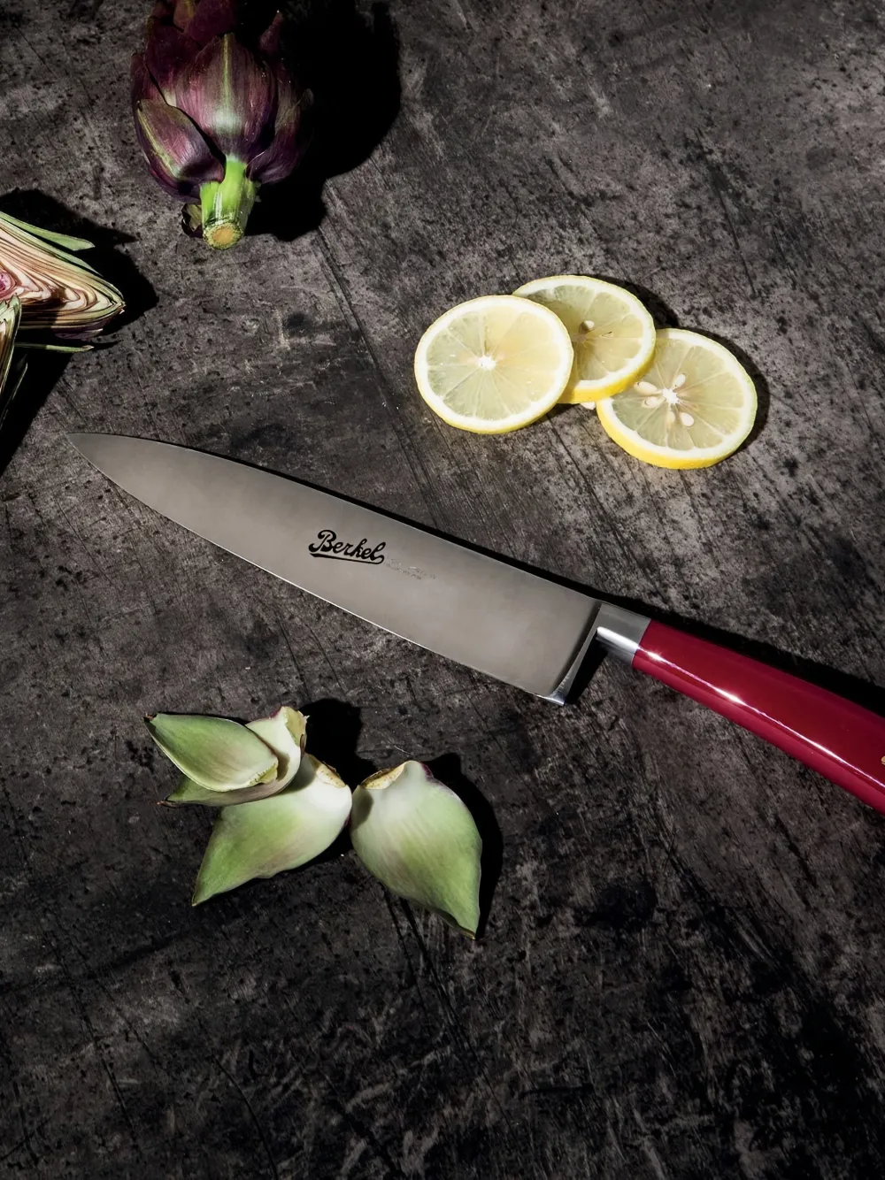 Berkel Stainless-steel Knifes (set Of Three) In Red