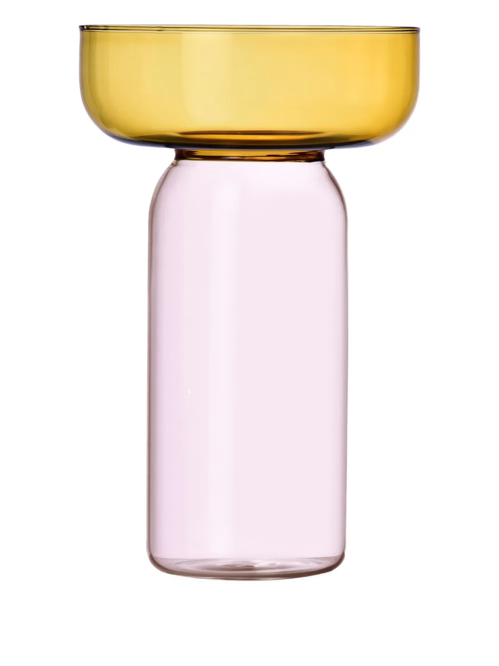 Ichendorf Milano Aura glass vase (20cm) - Giallo