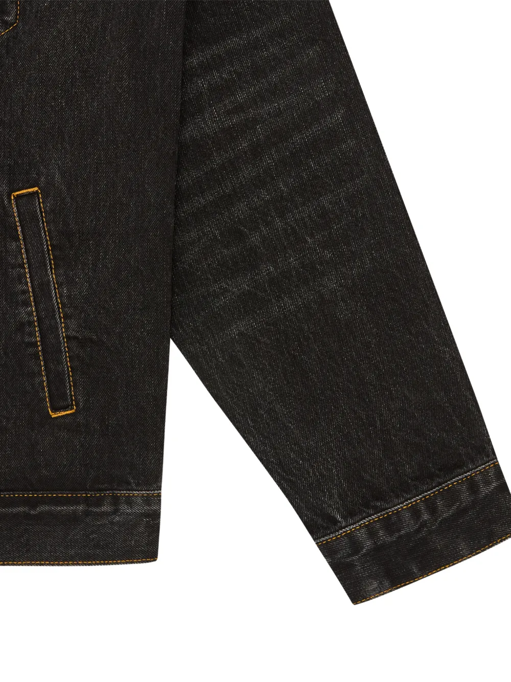 Billionaire Boys Club Script Cord Collar denim jack met borduurwerk Zwart