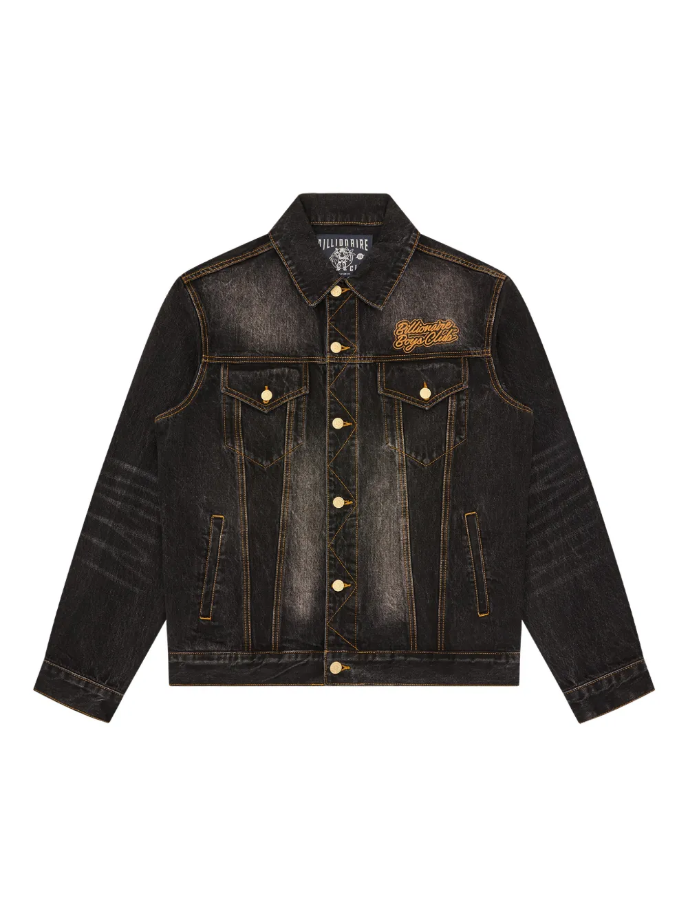 Billionaire Boys Club chaqueta vaquera Script Cord Collar bordada | negro | Image 1