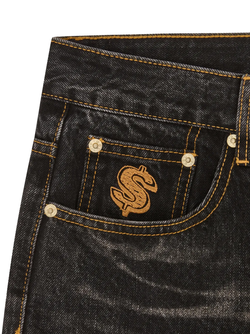 Billionaire Boys Club Jeans met borduurwerk Zwart