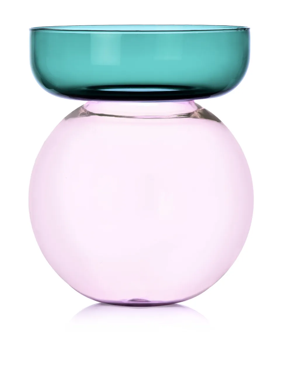 Ichendorf Milano glass vase (20cm) - Roze