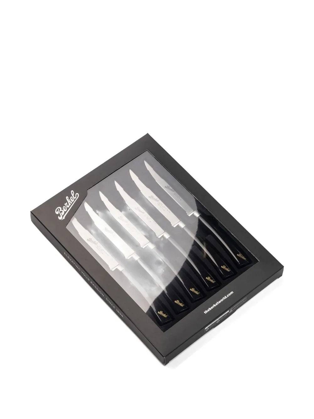 Berkel Stainless-steel Knifes (pack Of Six) In Black