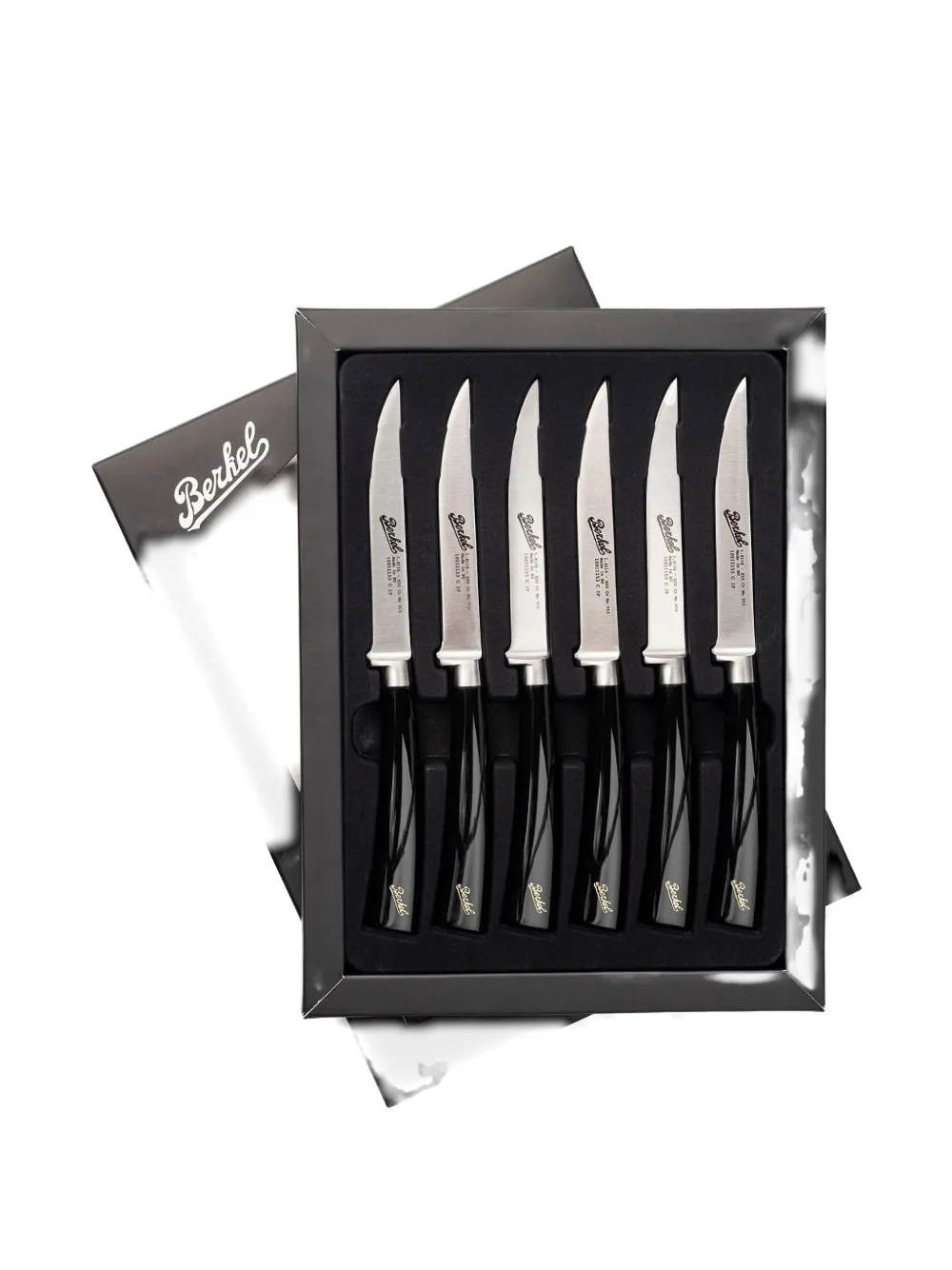 Berkel Stainless-steel Knifes (pack Of Six) In Black
