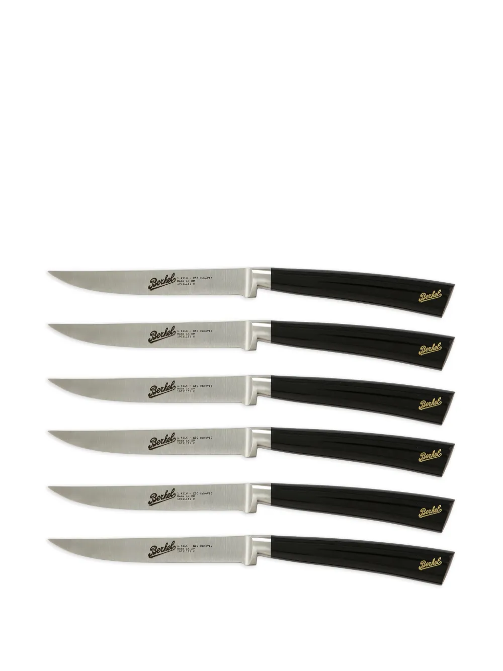 Berkel stainless-steel knifes (pack of six) | Black | Image 1