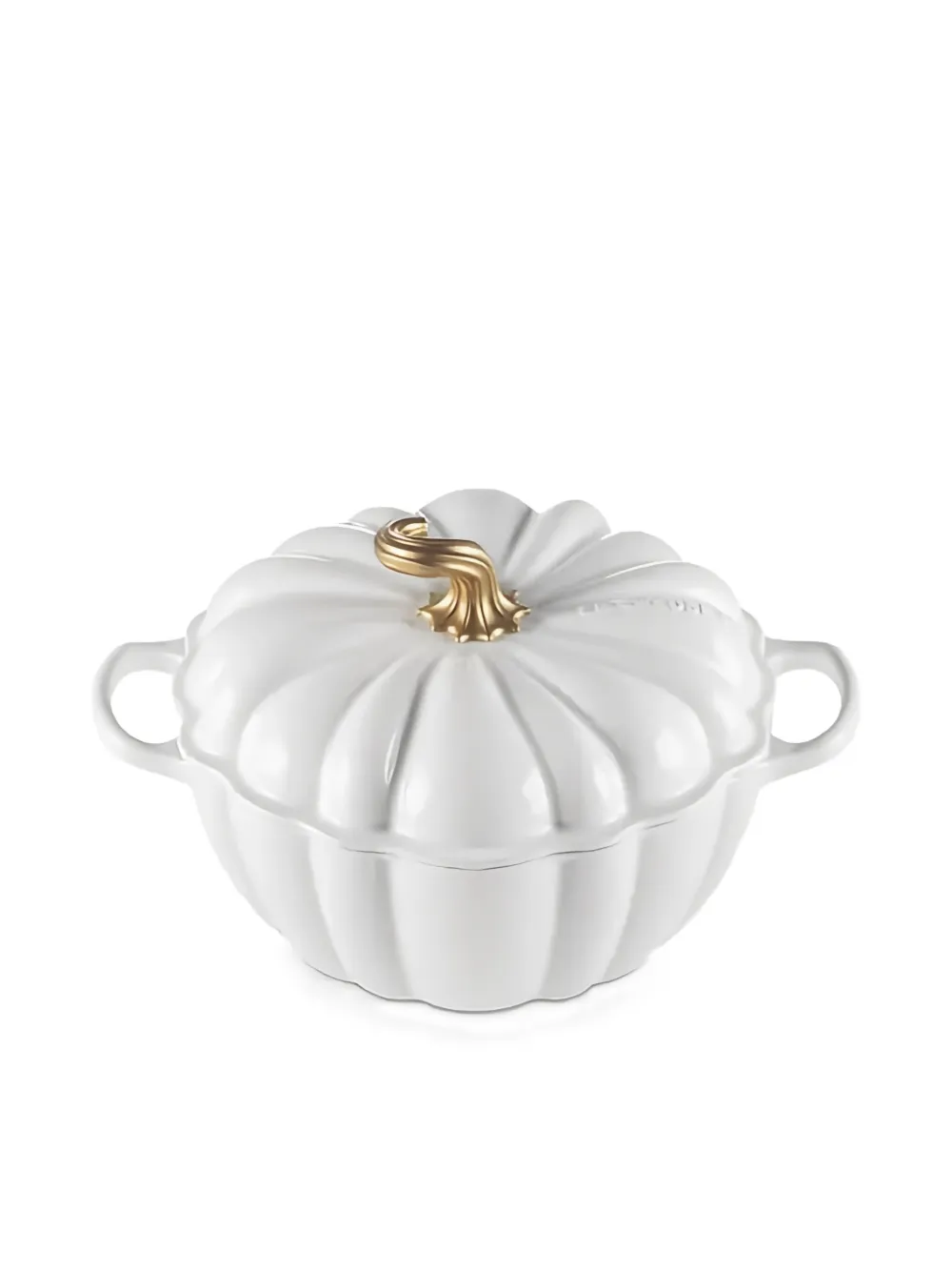 Le Creuset Pumpkin-cocotte Iron (24cm) In White