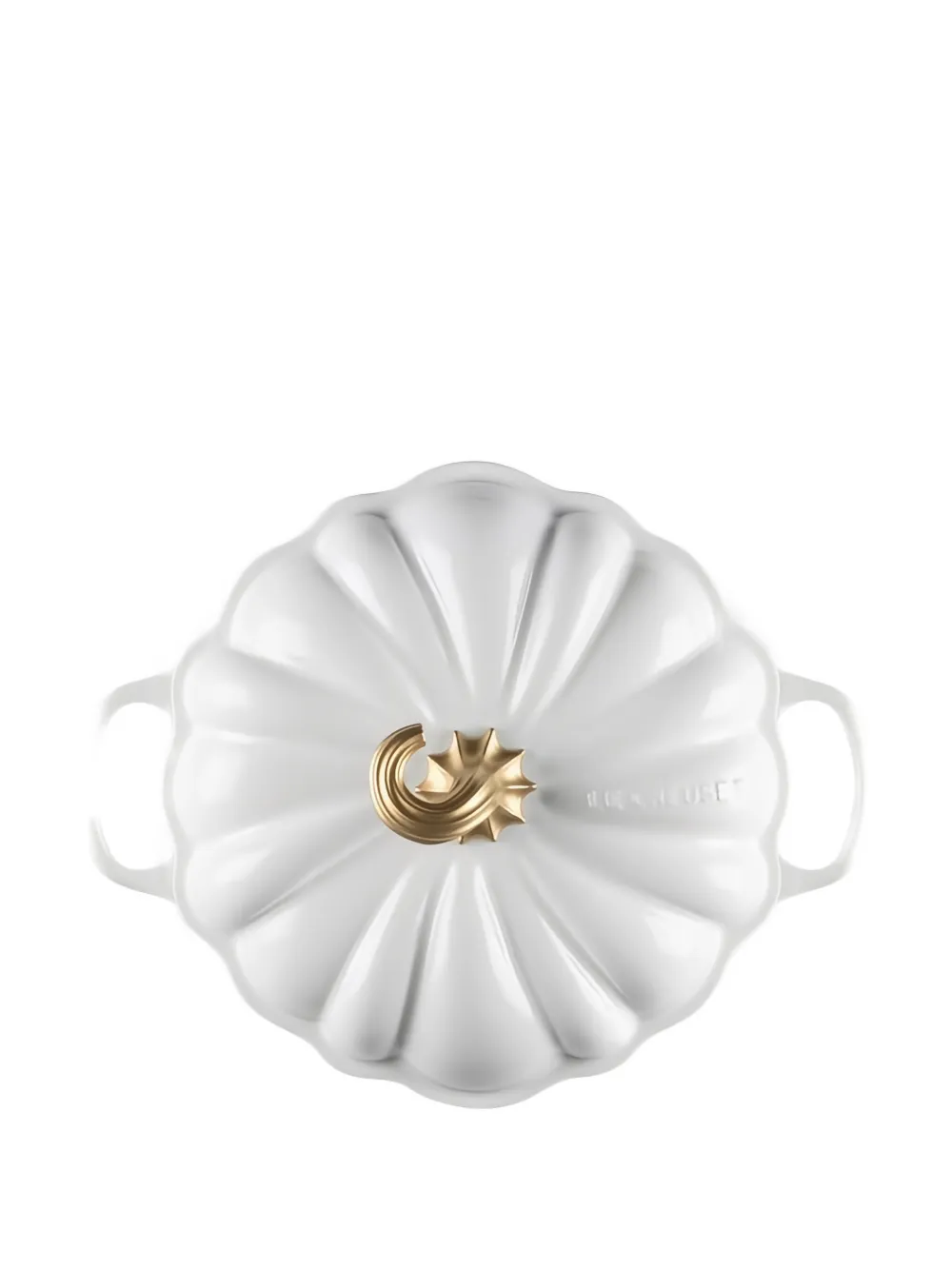 Le Creuset Pumpkin-cocotte Iron (24cm) In White