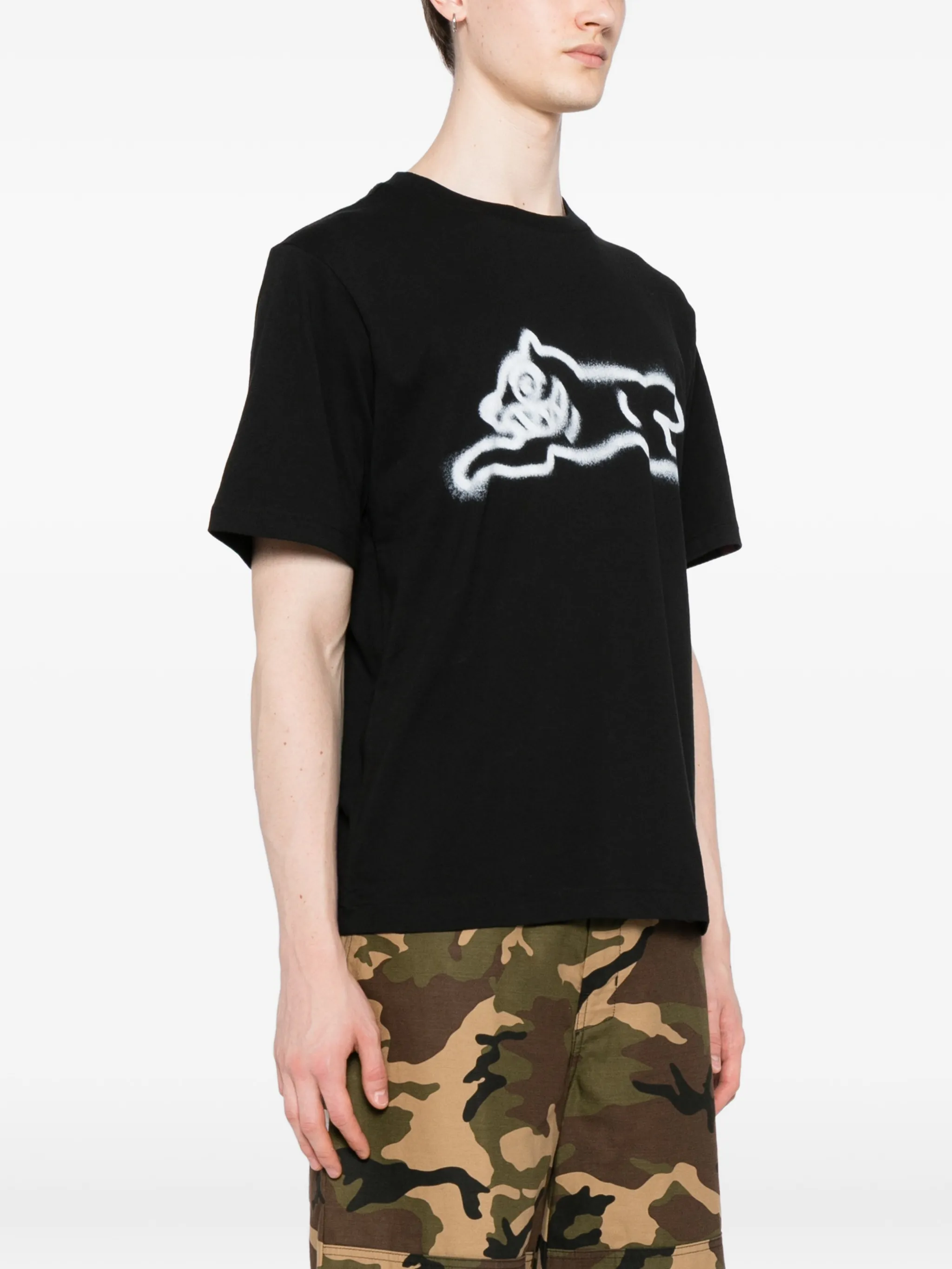 ICECREAM spray paint running dog T-shirt