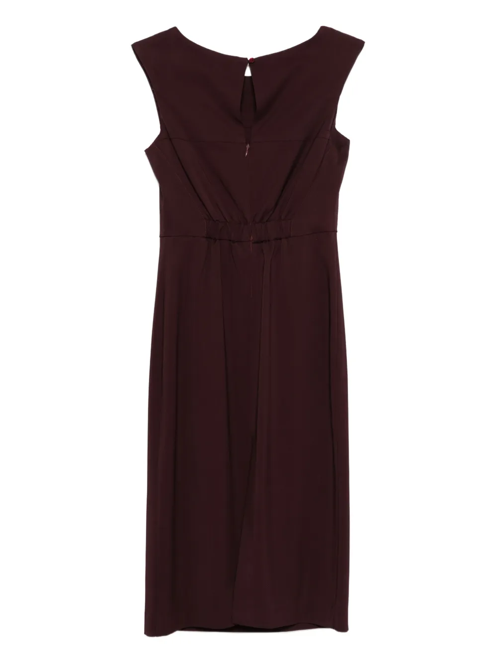 Merci sleeveless fitted midi dress - Rood