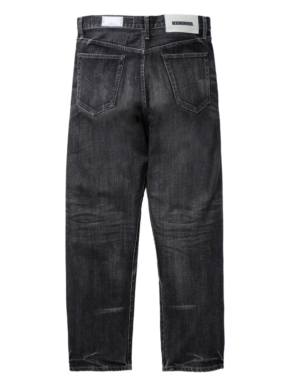 Neighborhood washed cotton jeans - Zwart
