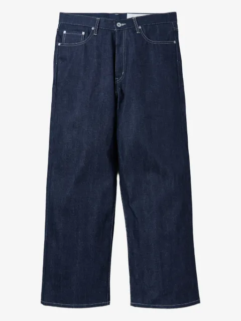 Neighborhood contrast-stitch jeans